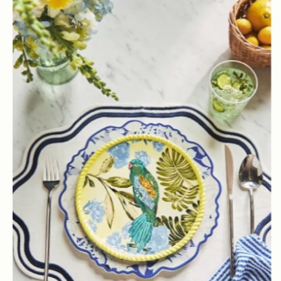 Anthropologie Glasses Set of Four NIB Handpainted - Picture 3 of 8